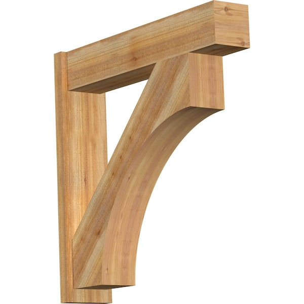 Ekena Millwork Westlake Block Rough Sawn Outlooker, Western Red Cedar, 8"W x 38"D x 38"H OUT08X38X38WTL05RWR - main